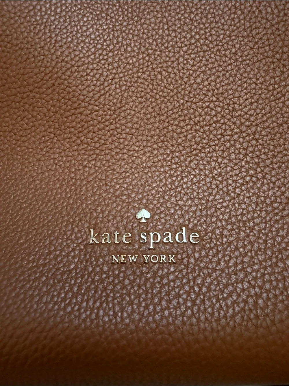 Like New!! Kate Spade Cognac Pebbled Leather Shoulder Bag